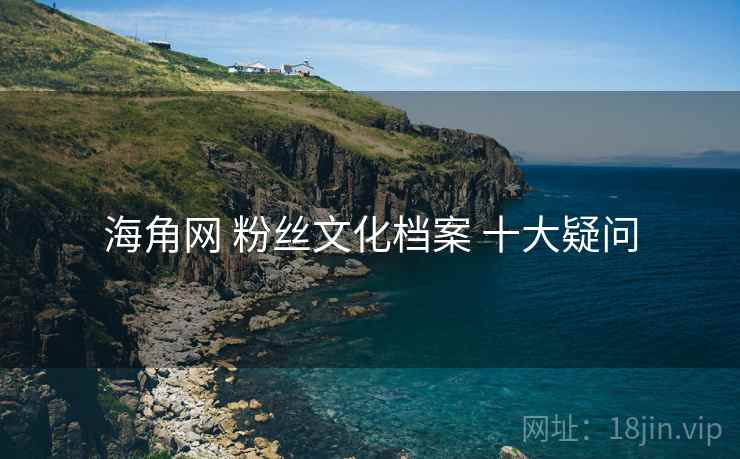 海角网 粉丝文化档案 十大疑问  第2张