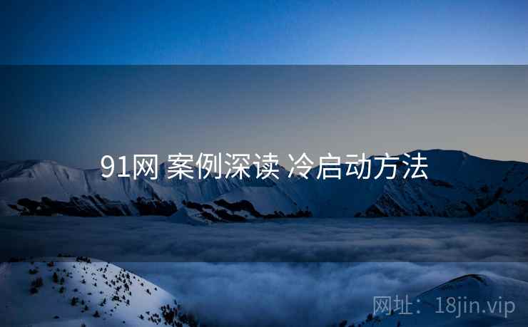 91网 案例深读 冷启动方法  第1张