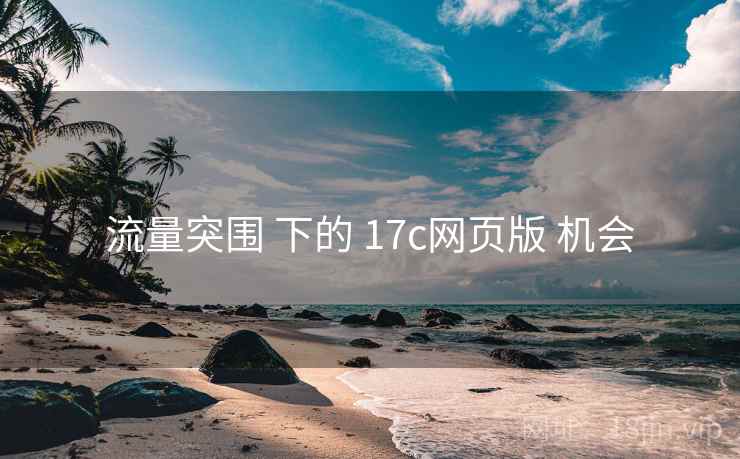 流量突围 下的 17c网页版 机会  第1张