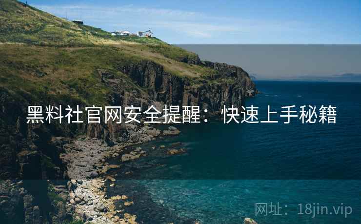 黑料社官网安全提醒：快速上手秘籍  第1张
