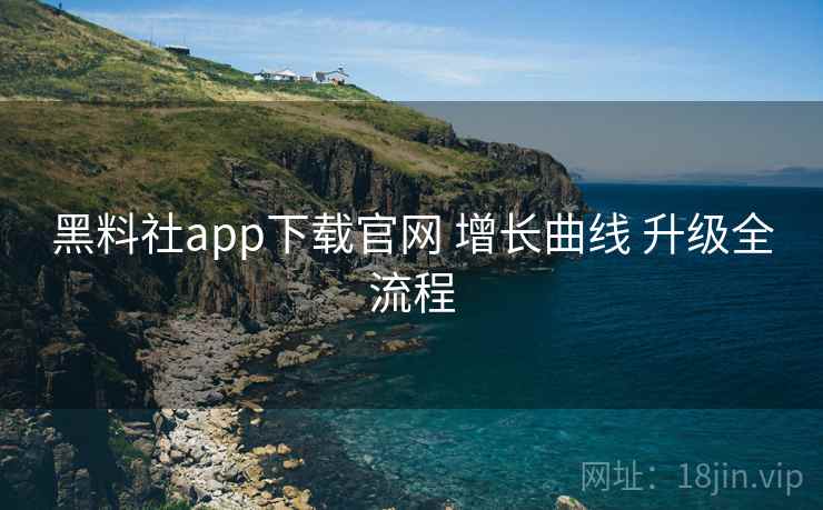 黑料社app下载官网 增长曲线 升级全流程  第1张