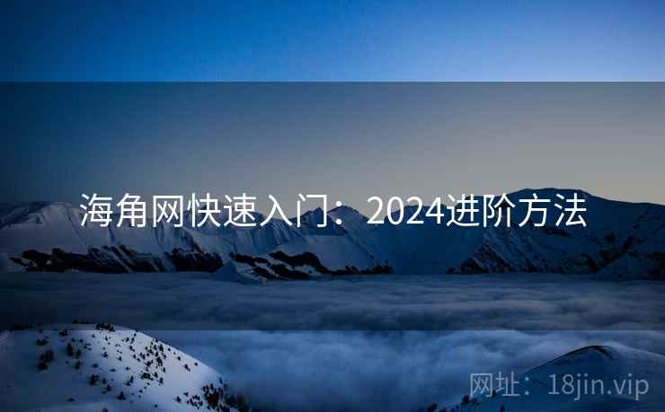 海角网快速入门：2024进阶方法  第2张