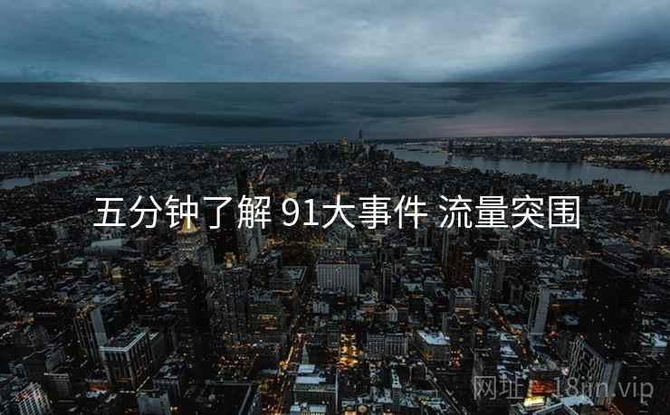 五分钟了解 91大事件 流量突围  第1张