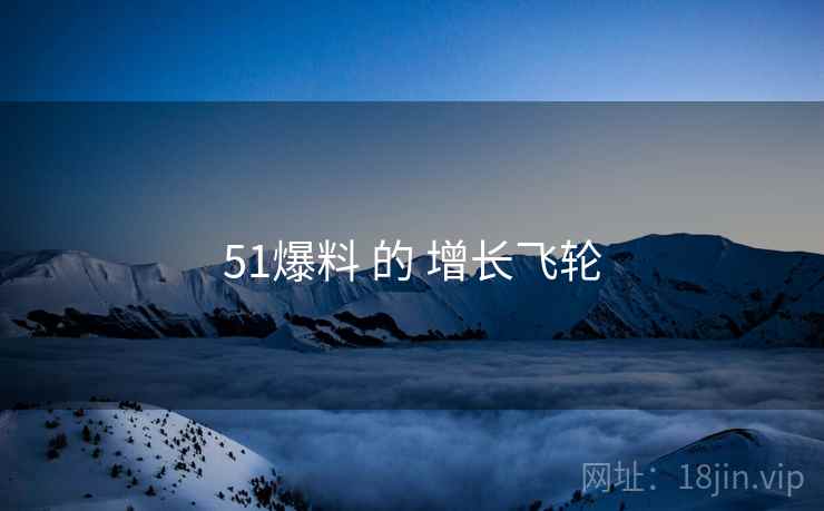 51爆料 的 增长飞轮  第1张