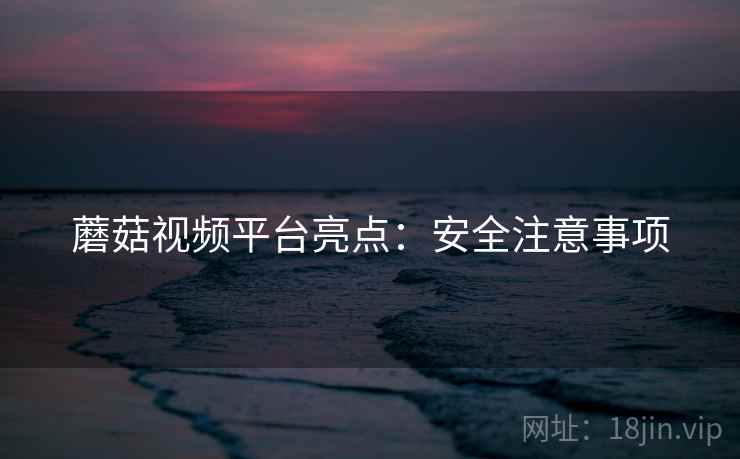 蘑菇视频平台亮点：安全注意事项  第2张