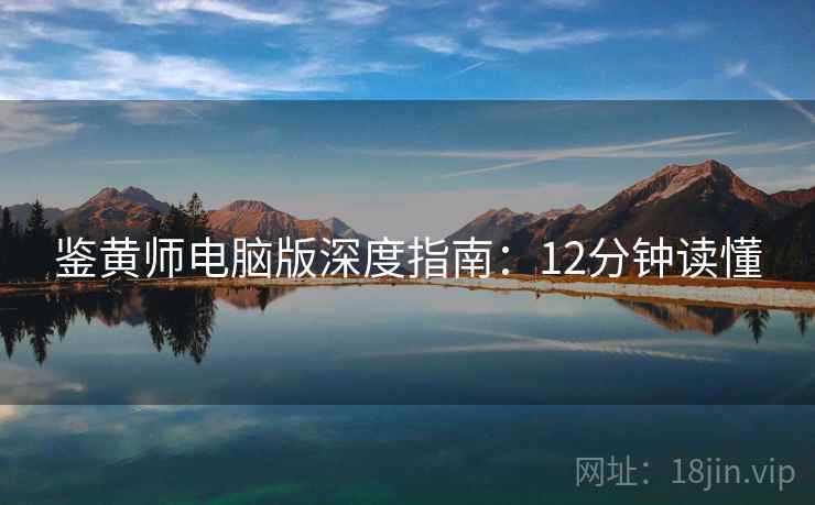 鉴黄师电脑版深度指南：12分钟读懂  第1张