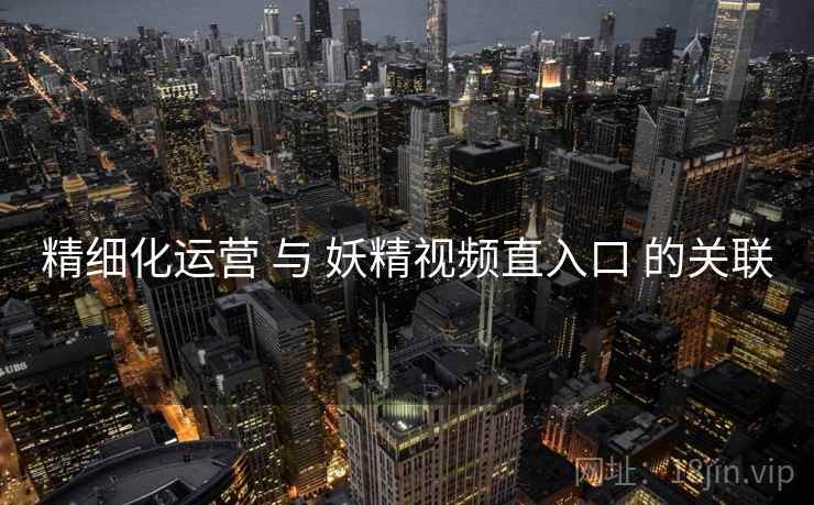 精细化运营 与 妖精视频直入口 的关联  第1张